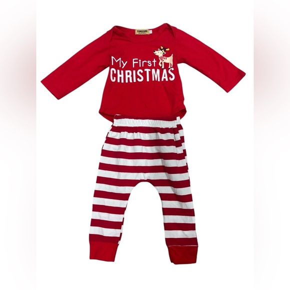 Other - My First Christmas Size 90/24 months  Christmas outfit baby reindeer holiday